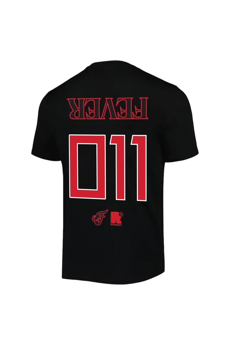 Unisex round21 Black Indiana Fever Stranger Things Premium Relaxed T-Shirt, Alternate, color, Black