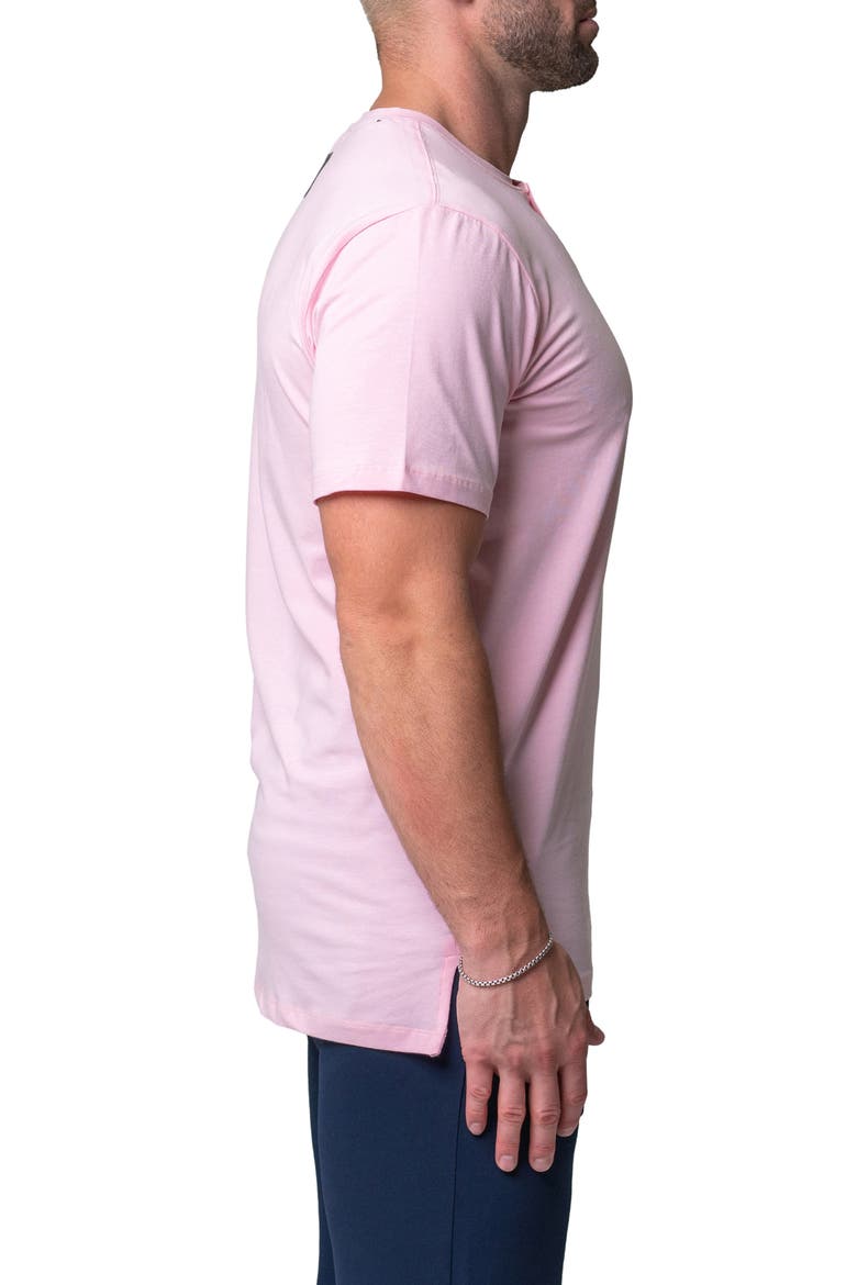 Core Henley, Alternate, color, PINK