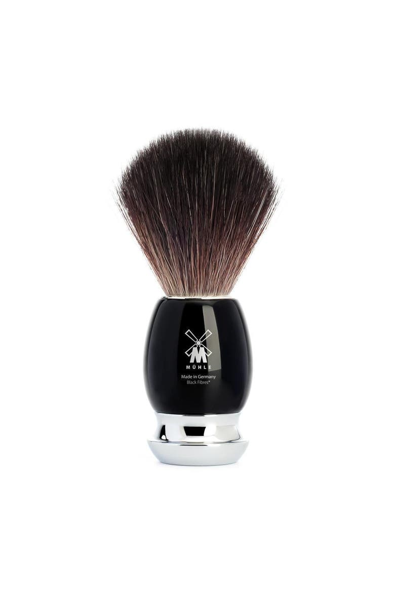 Vivo Black Resin Black Fiber Shaving Brush, Main, color, Black