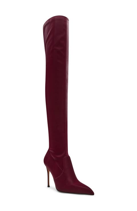 Pegasus Over the Knee Faux Leather Boot