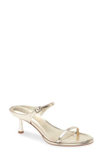 Marc Fisher Ltd Ayelet Strappy Sandal In Gold