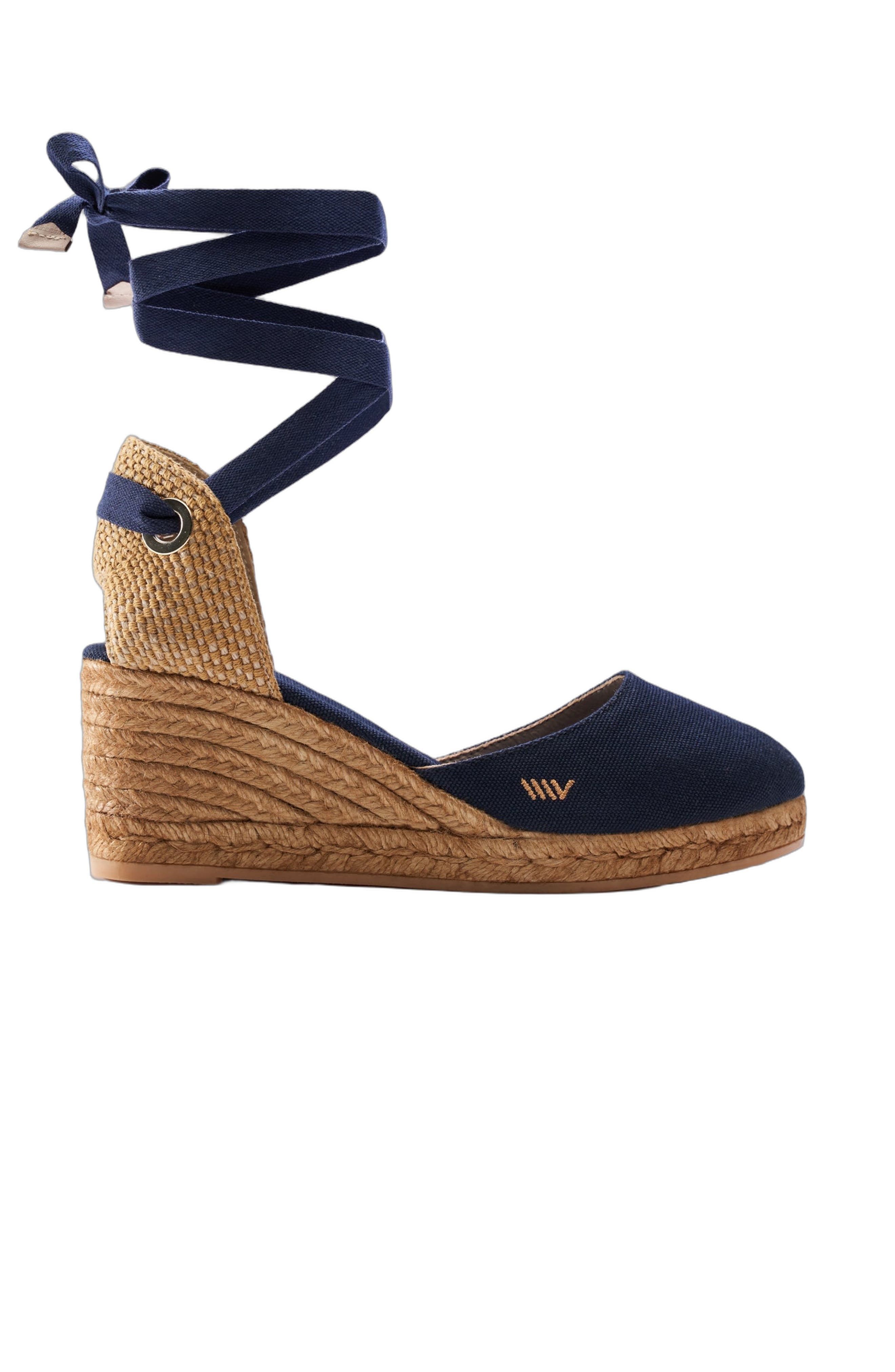Sagaro Canvas Espadrille Wedges - image 5