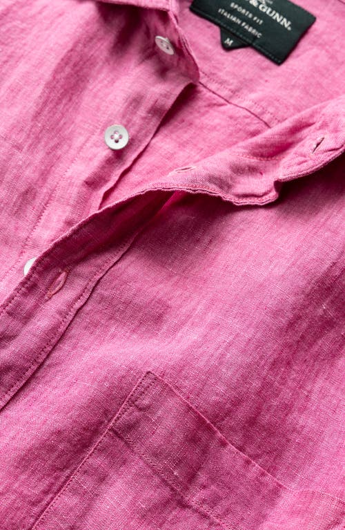Rodd & Gunn Coromandel Linen Shirt In Flamingo