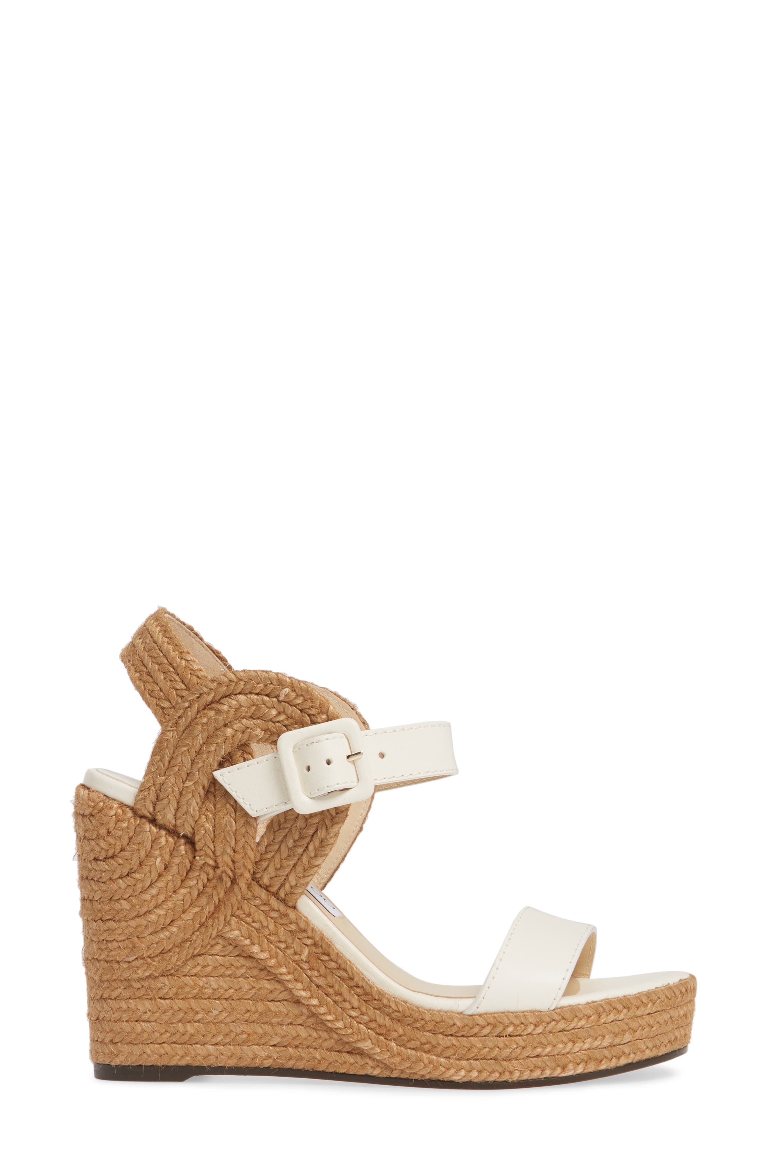Jimmy Choo Delphi Braided Wedge Sandal, Alternate, color, 