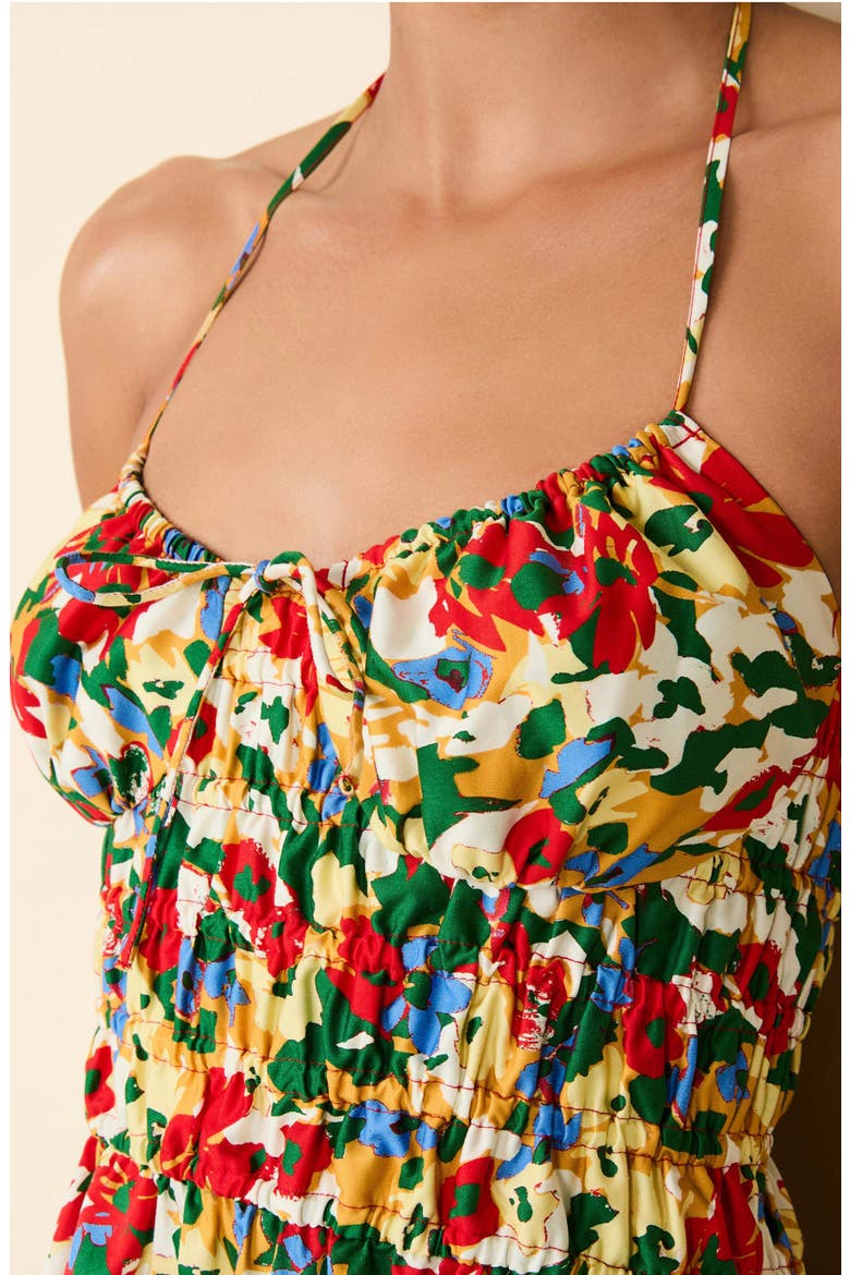 The Lolita Floral Print Halter Maxi Dress, Alternate, color, PICASSO FLORAL