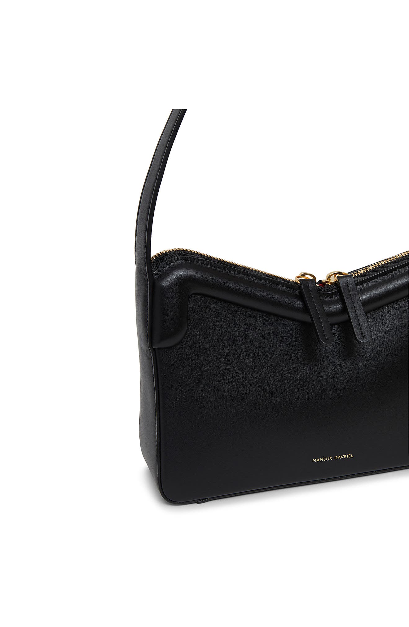 Mansur Gavriel M Frame Leather Baguette Shoulder Bag, Alternate, color, 