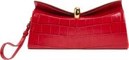 Jacquemus The Valérie Croc Embossed Leather Clutch