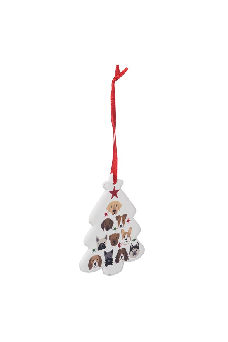Dog Tree Christmas Tree Ornament, Alternate, color, Brown