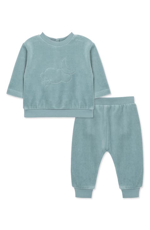 Celestial Velour Sweatshirt & Pants Set (Baby 3m-9m)