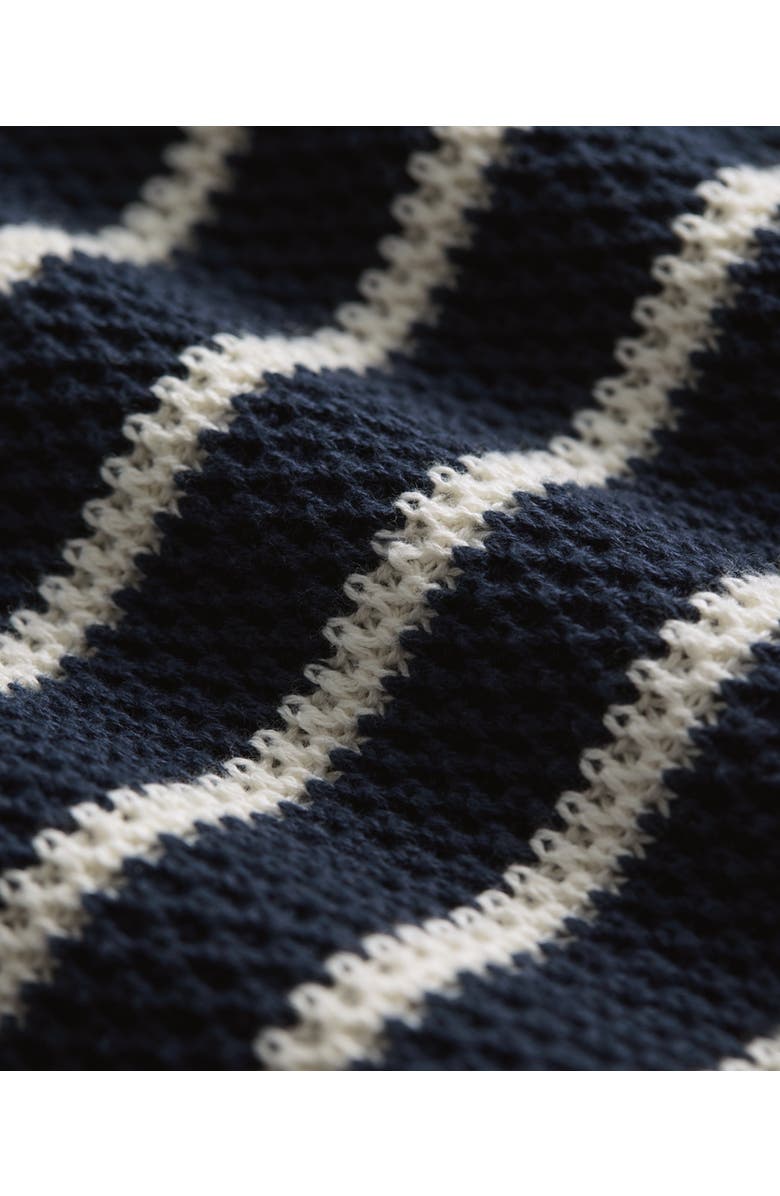 Pact Organic Cotton Shoreline Pullover Sweater, Alternate, color, Seabreeze Stripe Navy Blue