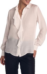 Bella Dahl Ruffle Button-Up Shirt