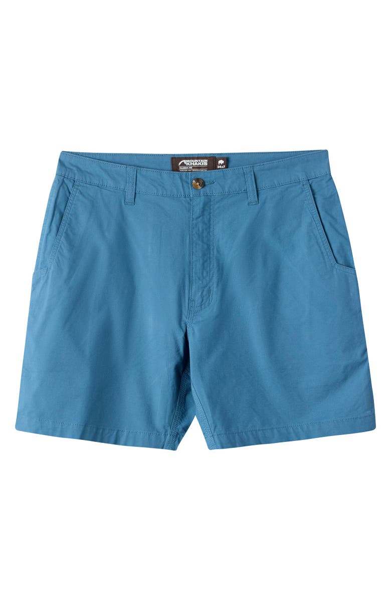 Mountain Khakis Stretch Poplin Short, Main, color, Blue Ridge
