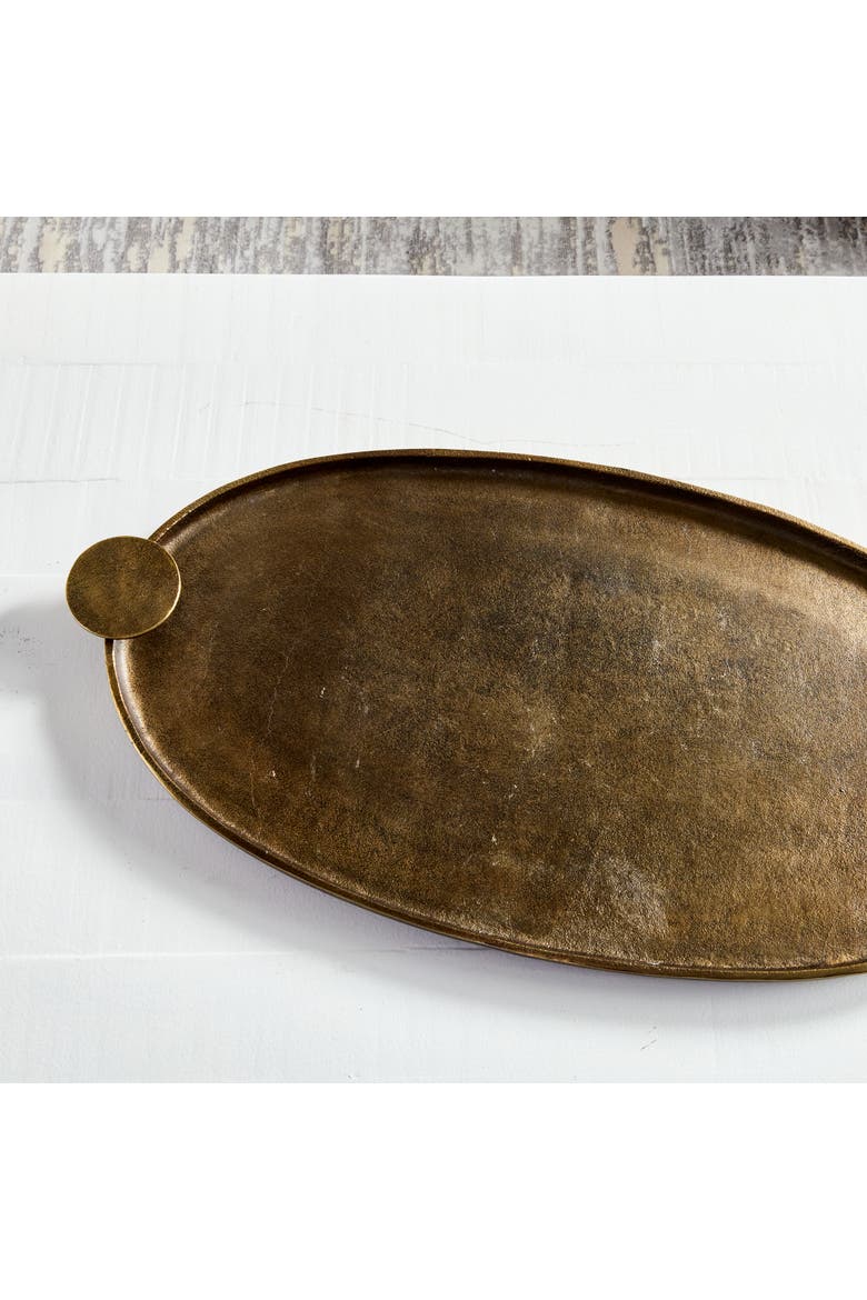 Hahn Decorative Tray, Alternate, color, Gold
