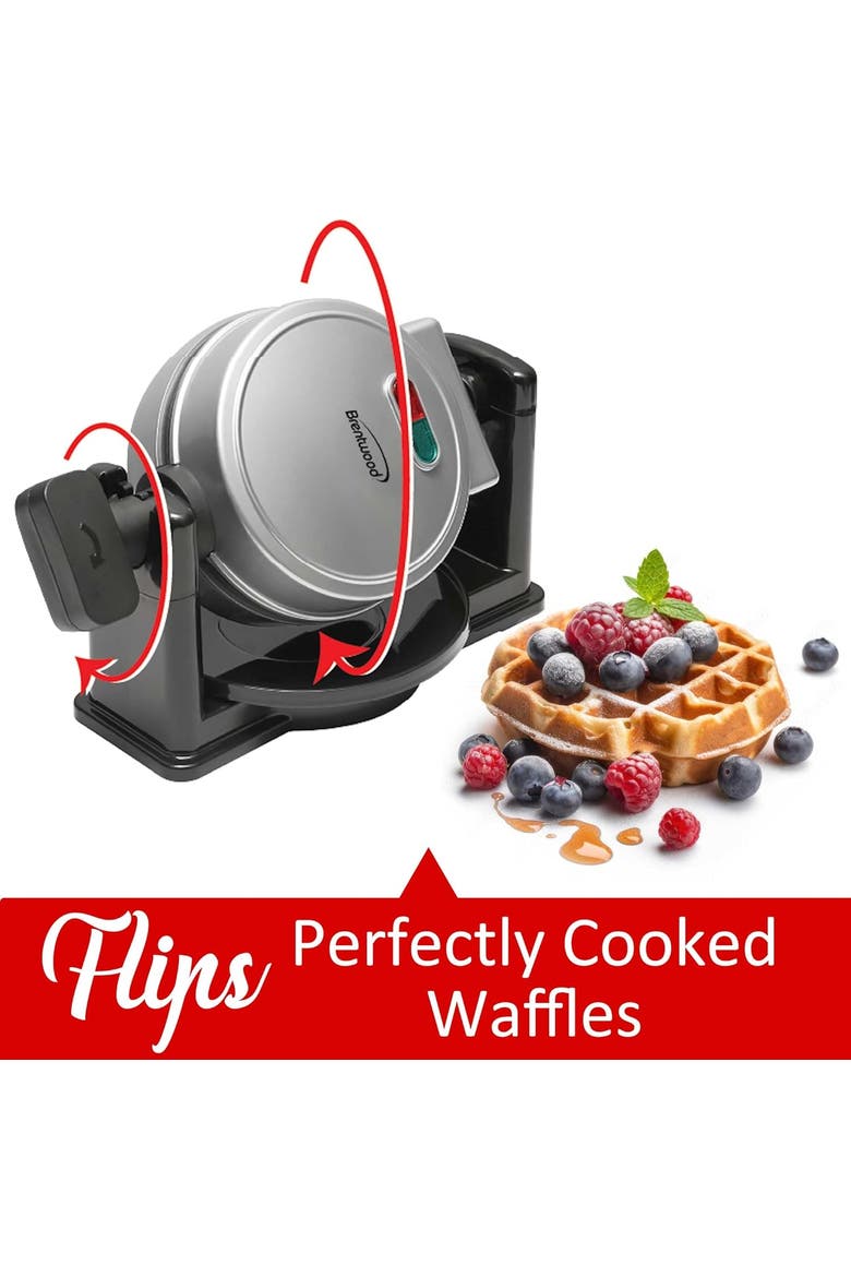 Electric Belgian Waffle Maker, Alternate, color, Silver