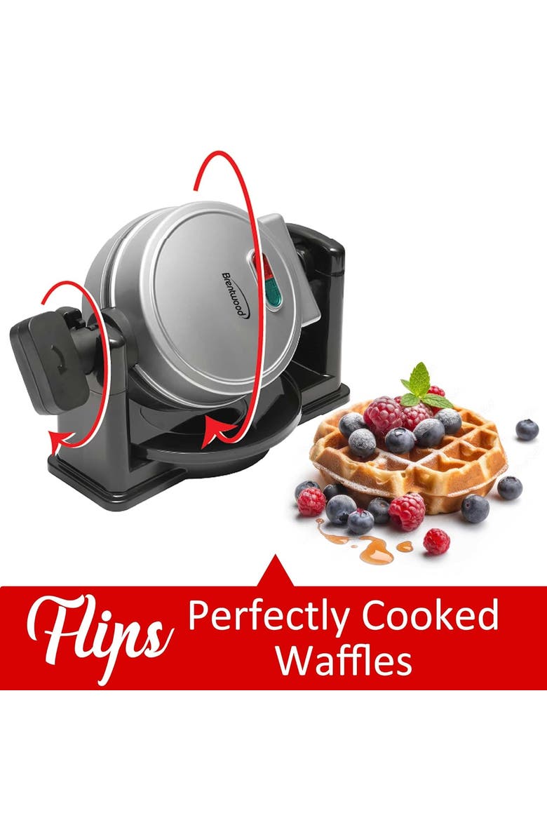 Brentwood Electric Belgian Waffle Maker, Alternate, color, Silver
