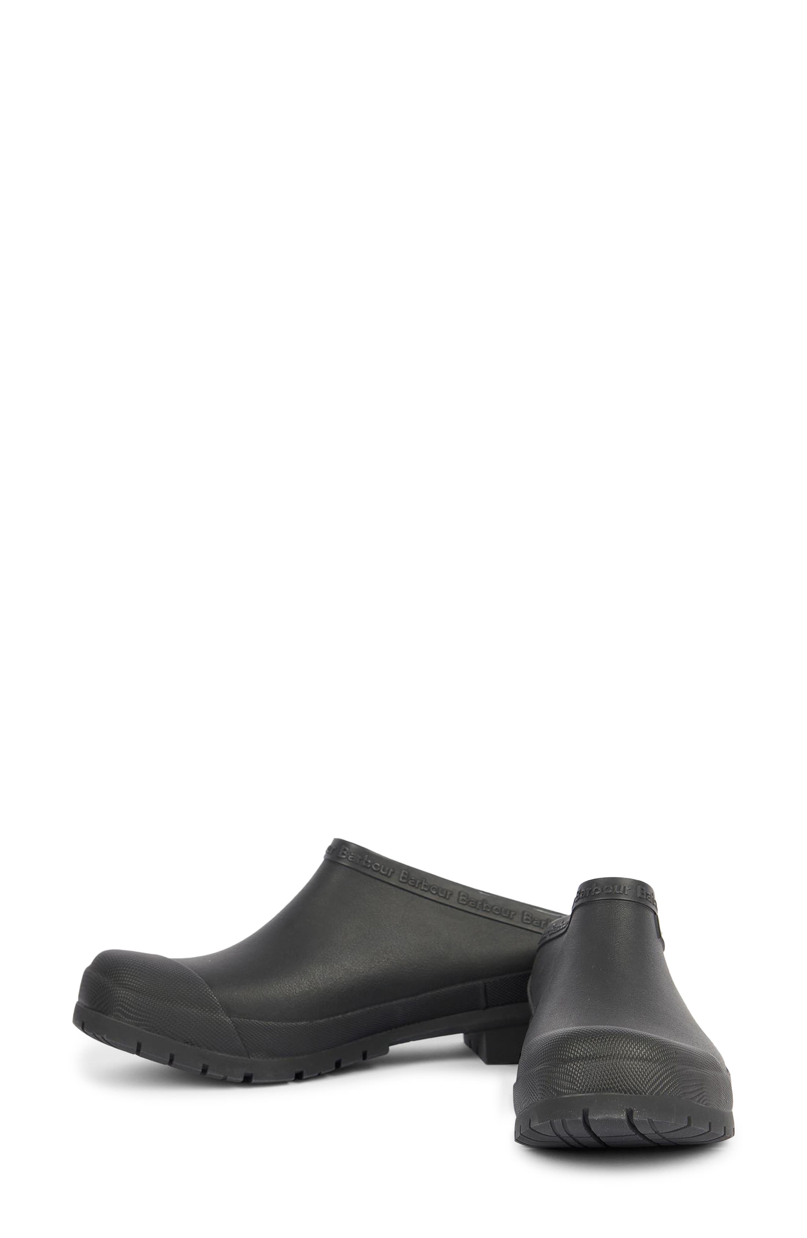 Barbour Quinn Rubber Clog, Alternate, color, Black