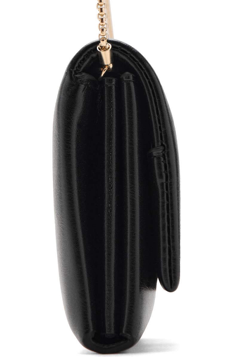 MANGO Metallic Faux Leather Crossbody Bag, Alternate, color, Black