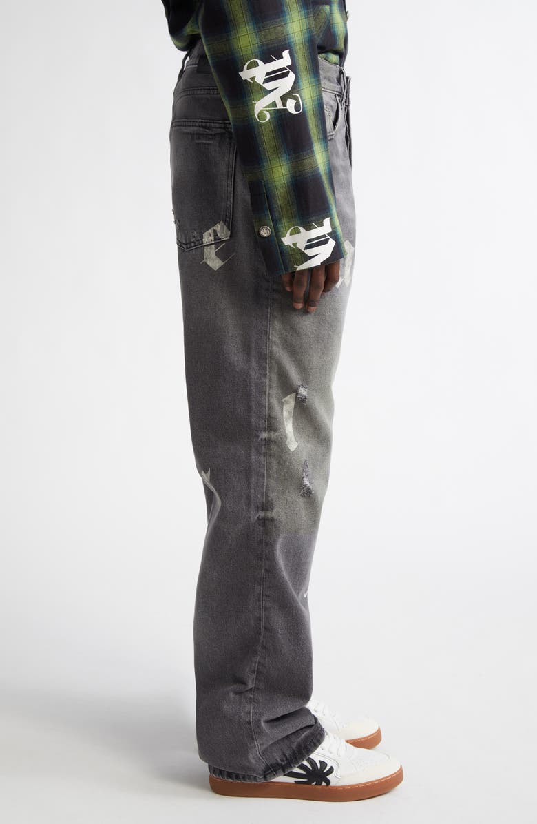 Palm Angels Logo Baggy Jeans, Alternate, color,