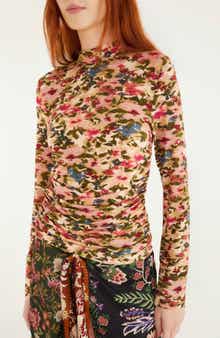 FARM Rio Ikat Tiny Flowers Jersey Top
