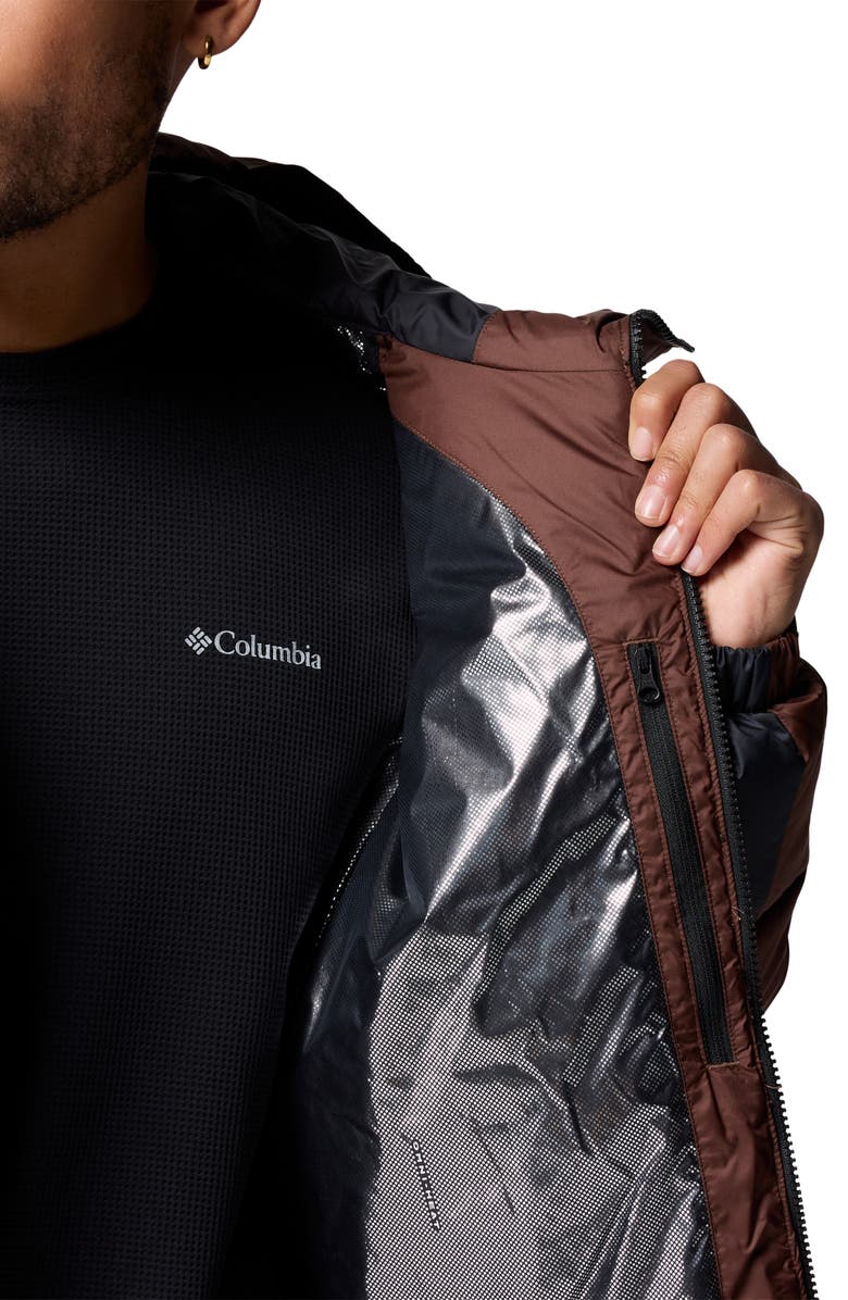 Columbia Pike Lake II Hooded Puffer Jacket, Alternate, color, Black