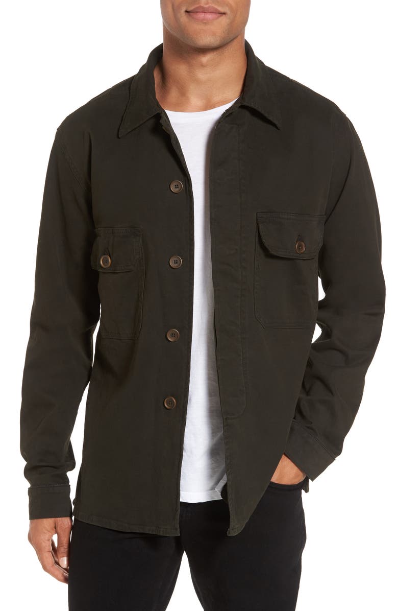 Hudson Jeans Slim Fit Shirt Jacket, Main, color,