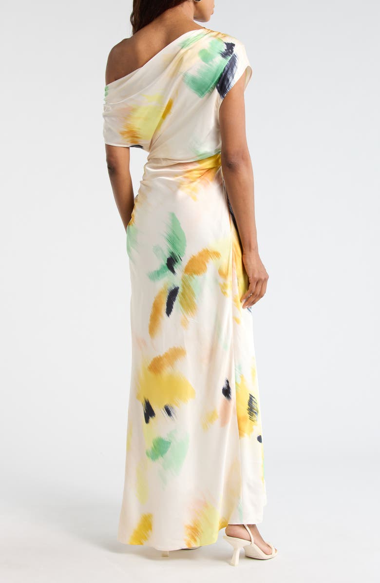 A.L.C. Penny Ruched One-Shoulder Maxi Dress, Alternate, color, Floral Multi