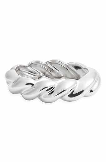 Chunky Twist Hinge Cuff Bracelet