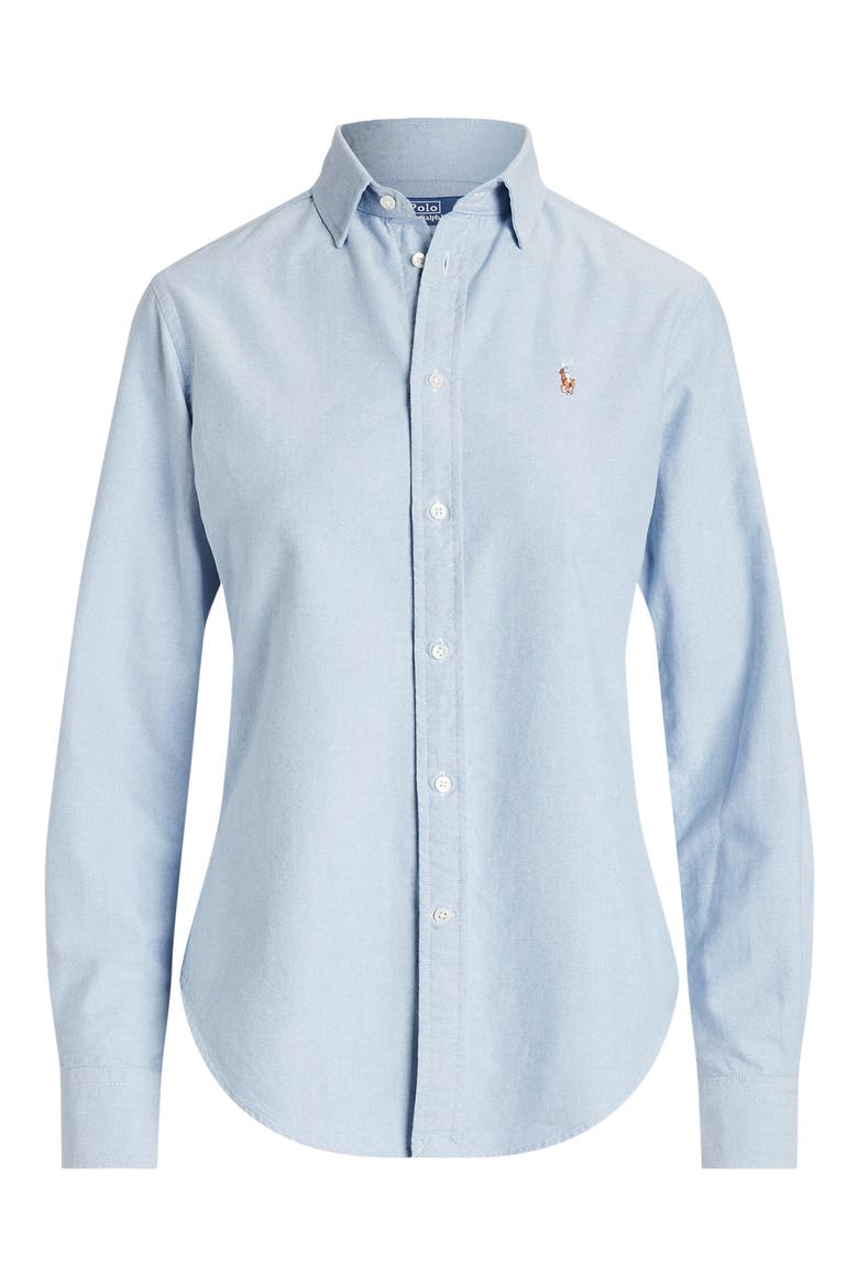 Cotton Oxford Shirt, Alternate, color, BSR BLUE