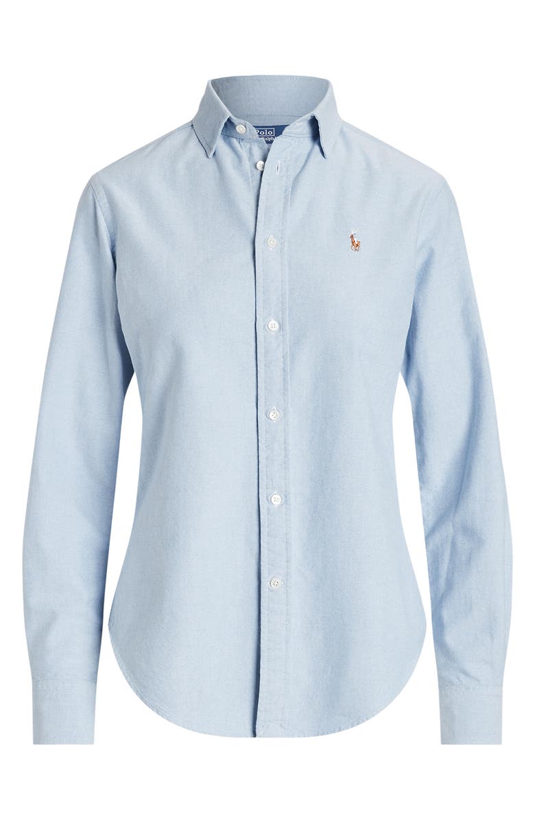 Polo Ralph Lauren Cotton Oxford Shirt, Alternate, color, Bsr Blue