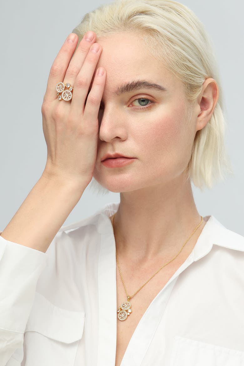 Wheel of Fortune Signet Ring, Alternate, color, Gold