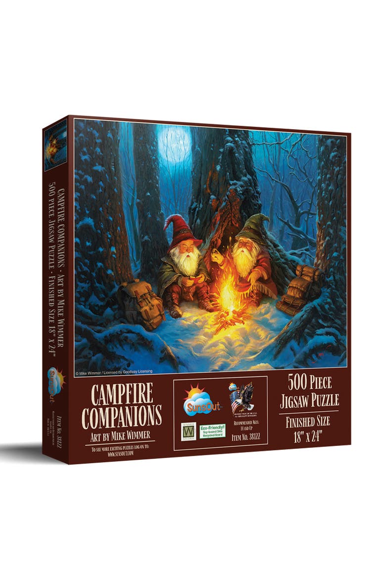 Campfire Companions 500 piece Jigsaw Puzzle for Adults, Main, color, Multicolor