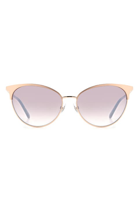 55mm Gradient Cat Eye Sunglasses