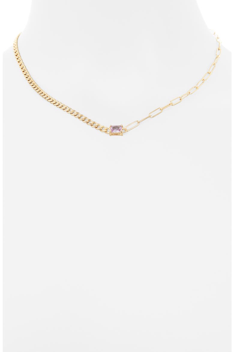 Birthstone Necklace, Alternate, color, YELLOW-JUNE