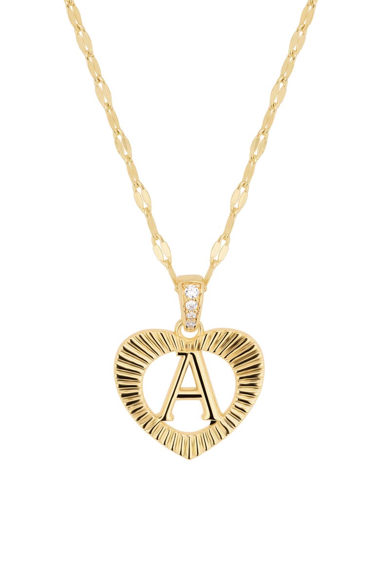 ATHRA LUXE The Modern Love Initial Necklace, Alternate, color, Gold A
