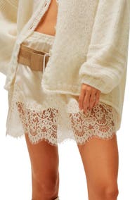 Free People Meet in the Middle Half Slip Miniskirt