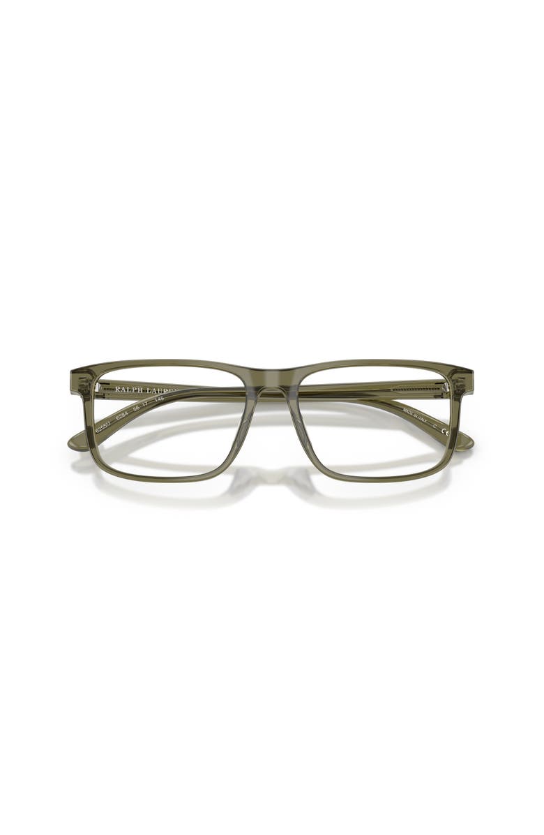 Ralph Lauren 56mm Rectangle optical glasses, Alternate, color, Green