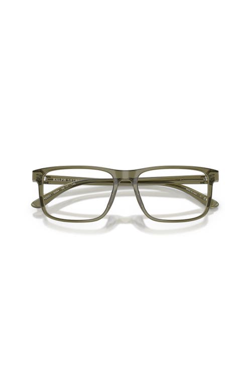 Ralph Lauren 54mm Rectangle Optical Glasses In Green