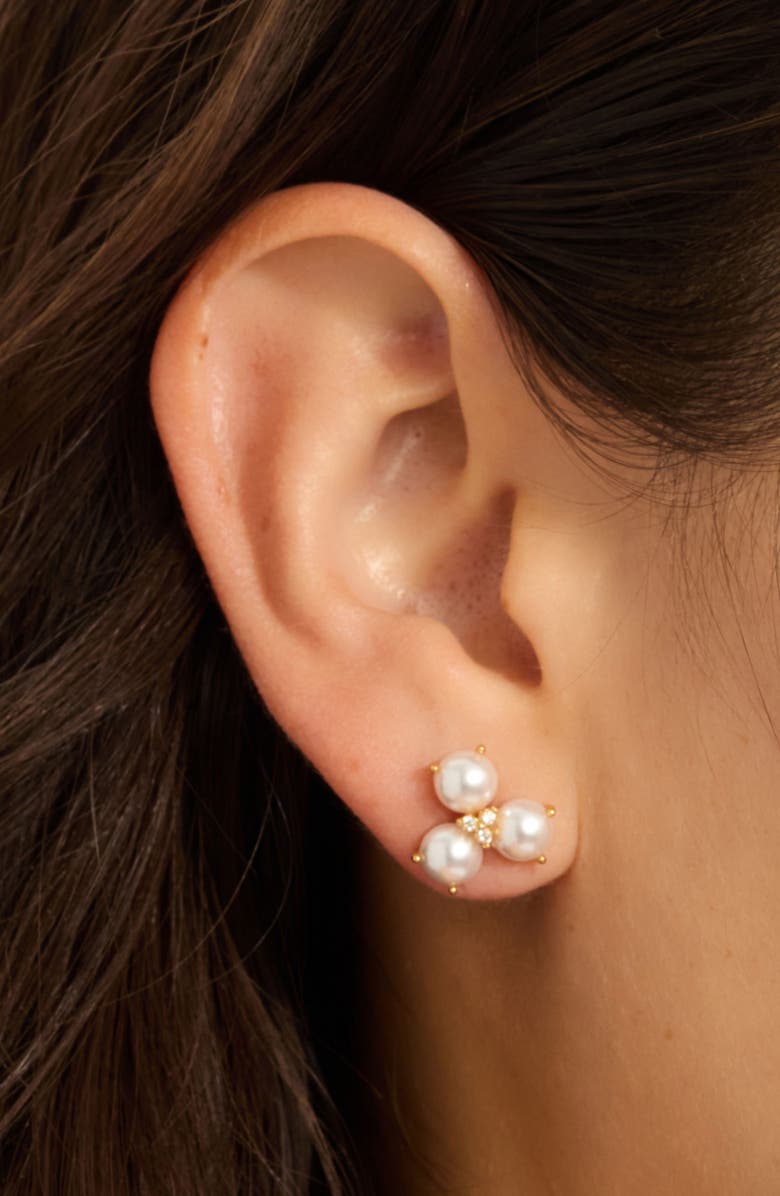 Adornia Freshwater Pearl Stud Earrings, Alternate, color,