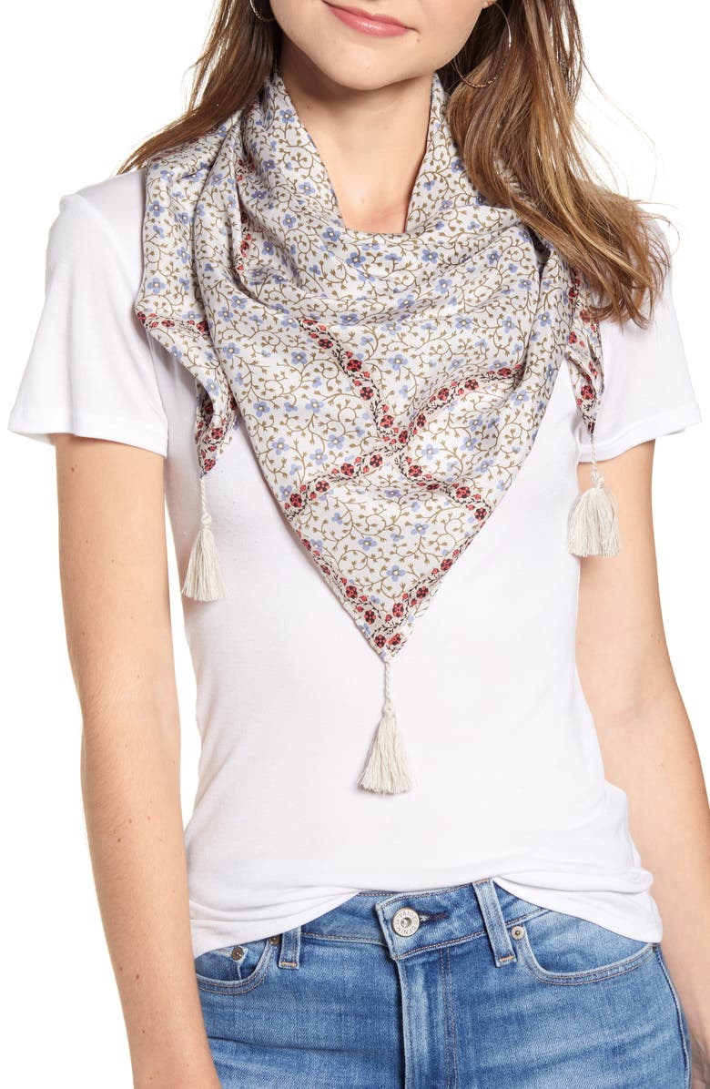 Treasure & Bond Silk Square Scarf, Main, color, 