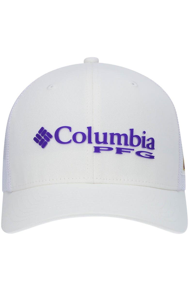 Columbia Men's Columbia White LSU Tigers PFG Snapback Hat, Alternate, color, 