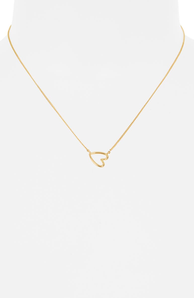 Leith Open Heart Pendant Necklace, Alternate, color, Gold