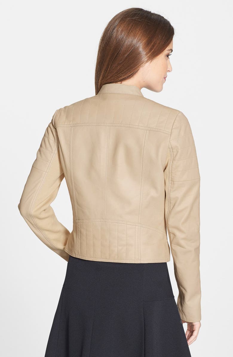 Halogen<sup>®</sup> Leather Moto Jacket, Alternate, color, 