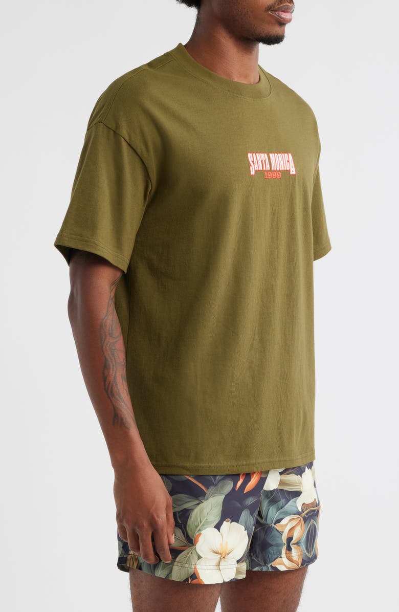 PacSun Santa Monica Embroidered T-Shirt, Alternate, color, 