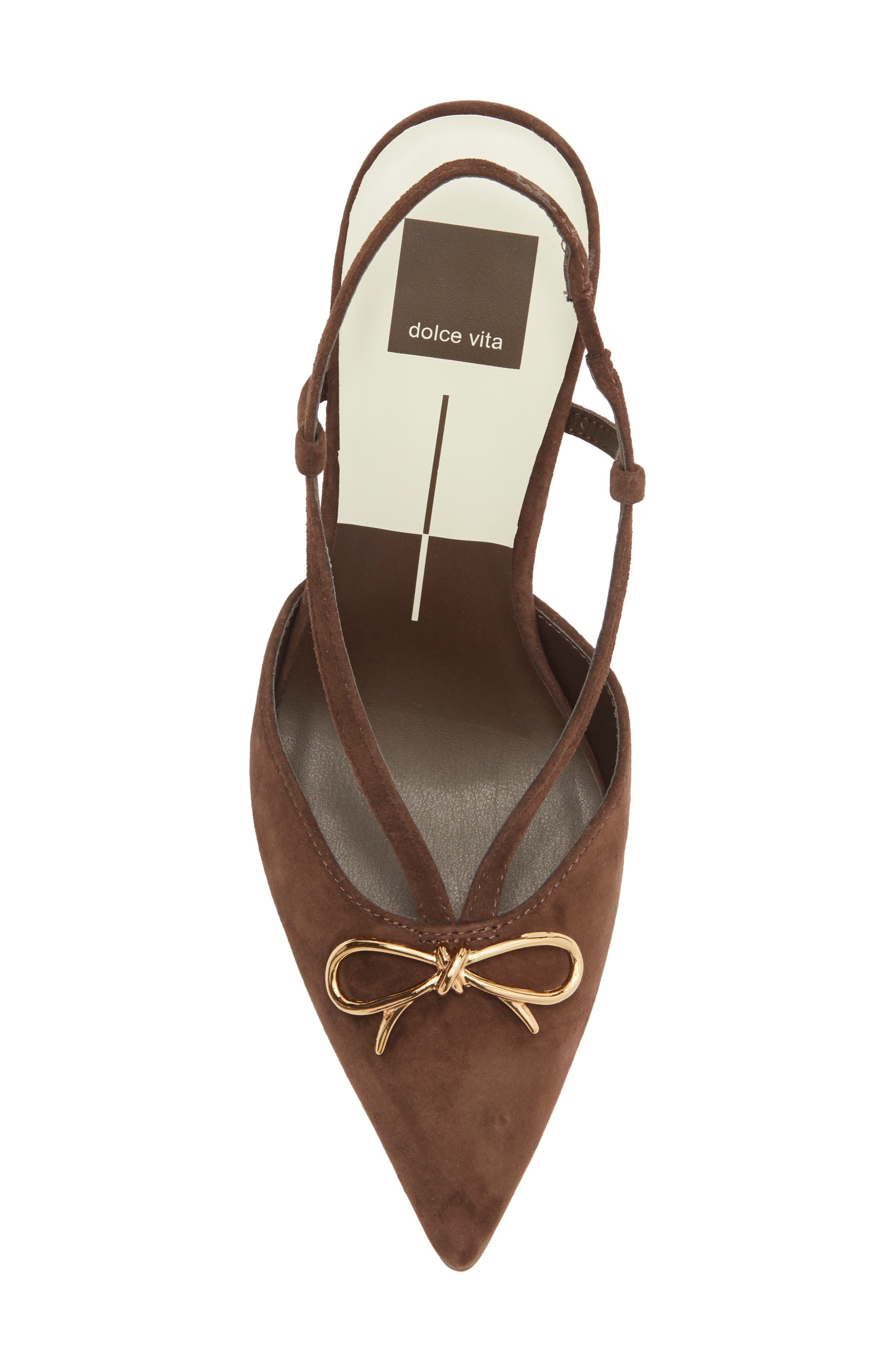 Dolce Vita Katara Slingback Pump, Alternate, color, Dark Brown Suede