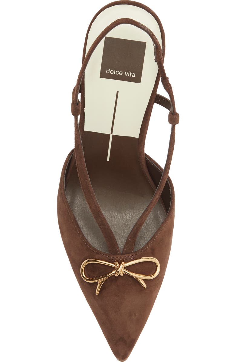 Dolce Vita Katara Slingback Pump, Alternate, color, Dark Brown Suede