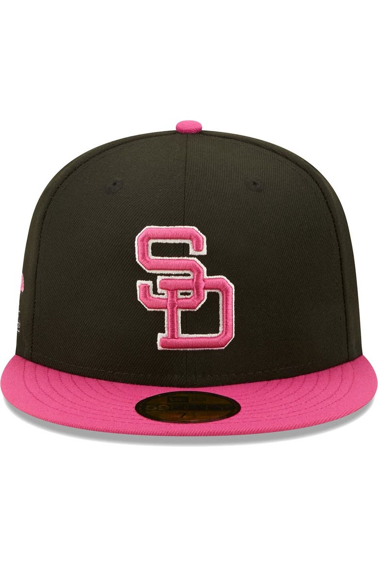 Men's New Era Black/Pink San Diego Padres 1984 World Series  Passion 59FIFTY Fitted Hat, Alternate, color, Black