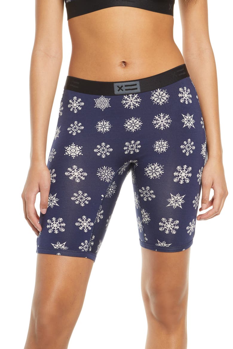 Snowflake Boxer Briefs, Main, color, NAVY