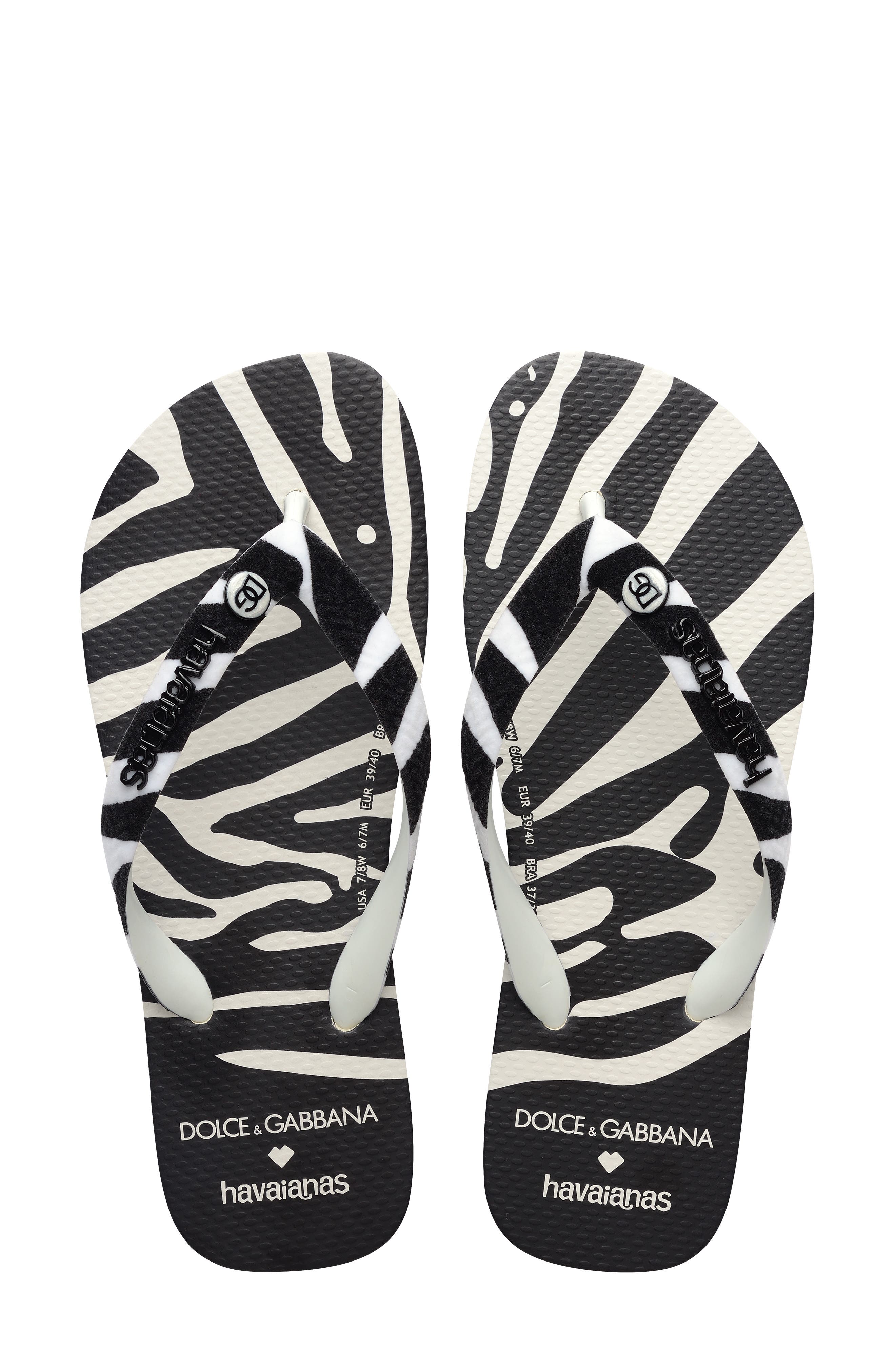Havaianas x Dolce & Gabbana Flip Flop, Alternate, color, 