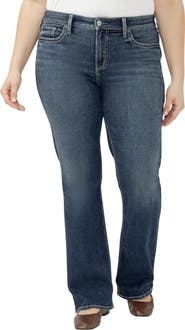 Silver Jeans Co. Suki Curvy Mid Rise Bootcut Jeans