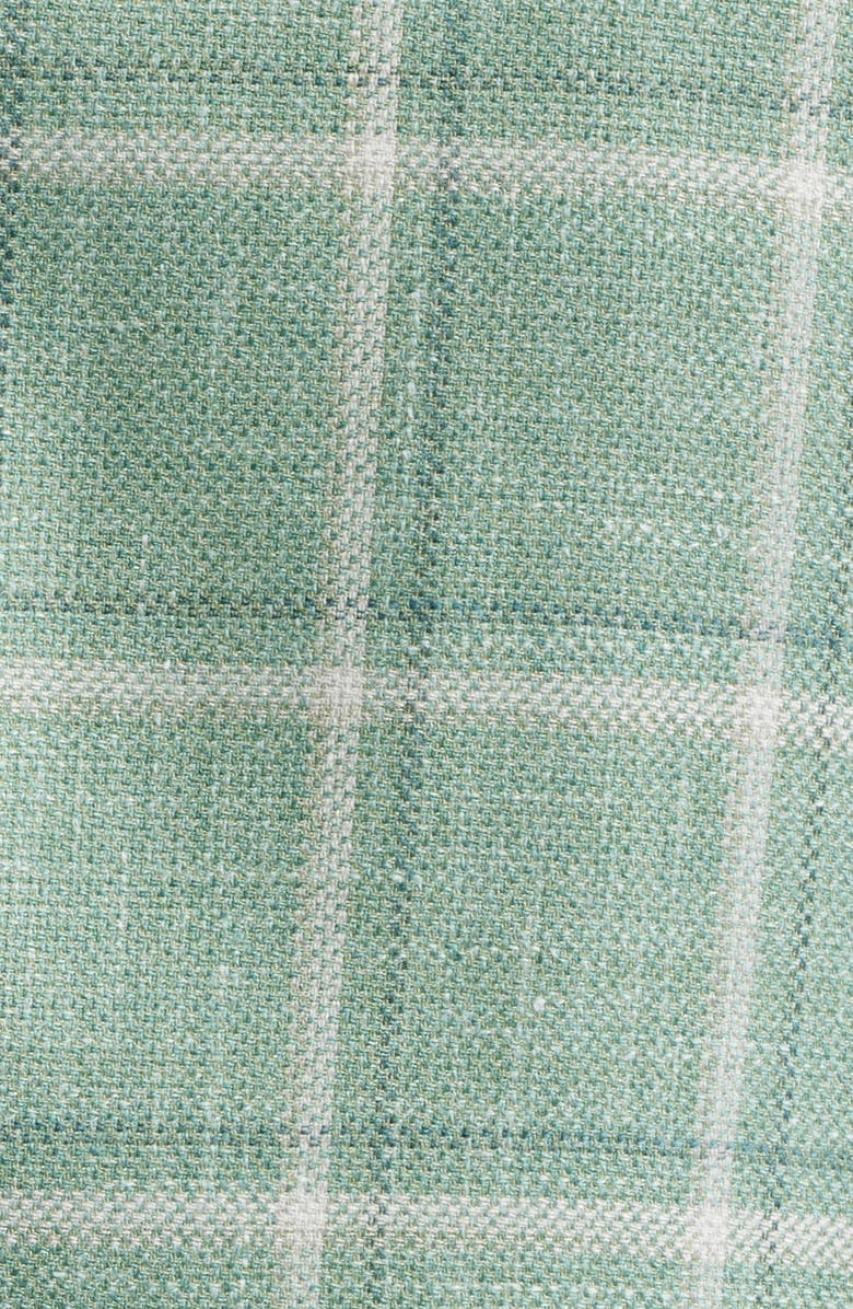 Peter Millar Hyperlight Soft Plaid Wool & Silk Blend Sport Coat, Alternate, color, Light Green